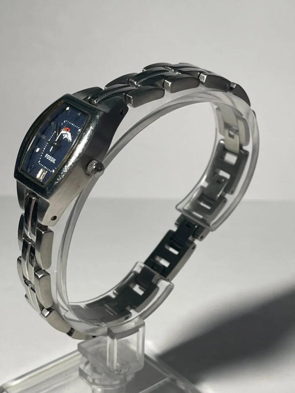 Denver Broncos NFL Stainless-Steel Bracelet Watch by Fossil